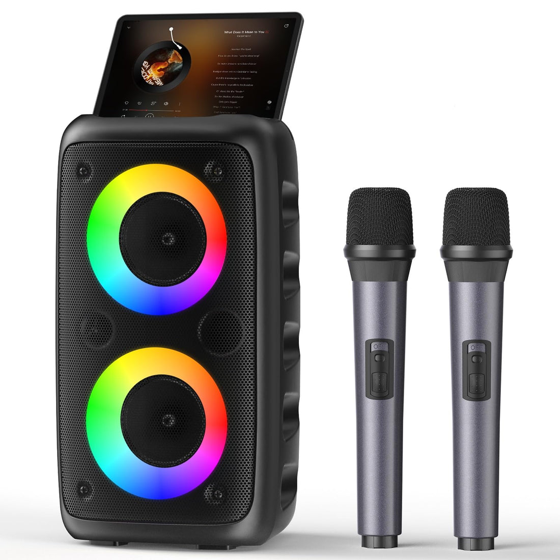 Party Revolutionizer: Karaoke Machine for Epic Singing Sessions on the Go.