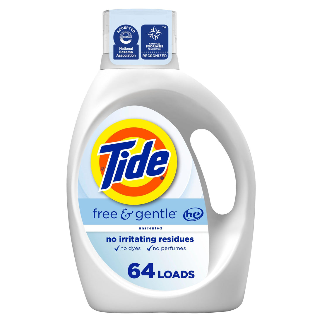 Tide Free and Gentle Liquid Laundry Detergent Details