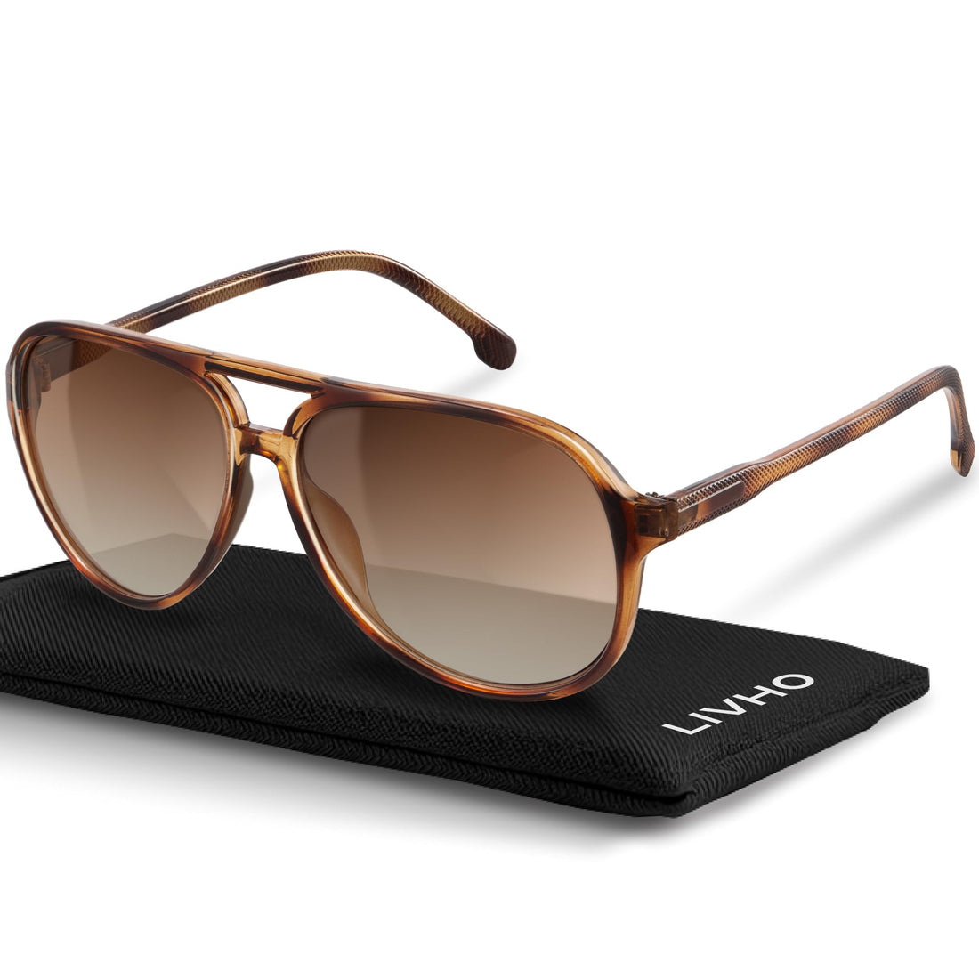 Stealth-Wealth Polarized Oval Aviator Sunglasses