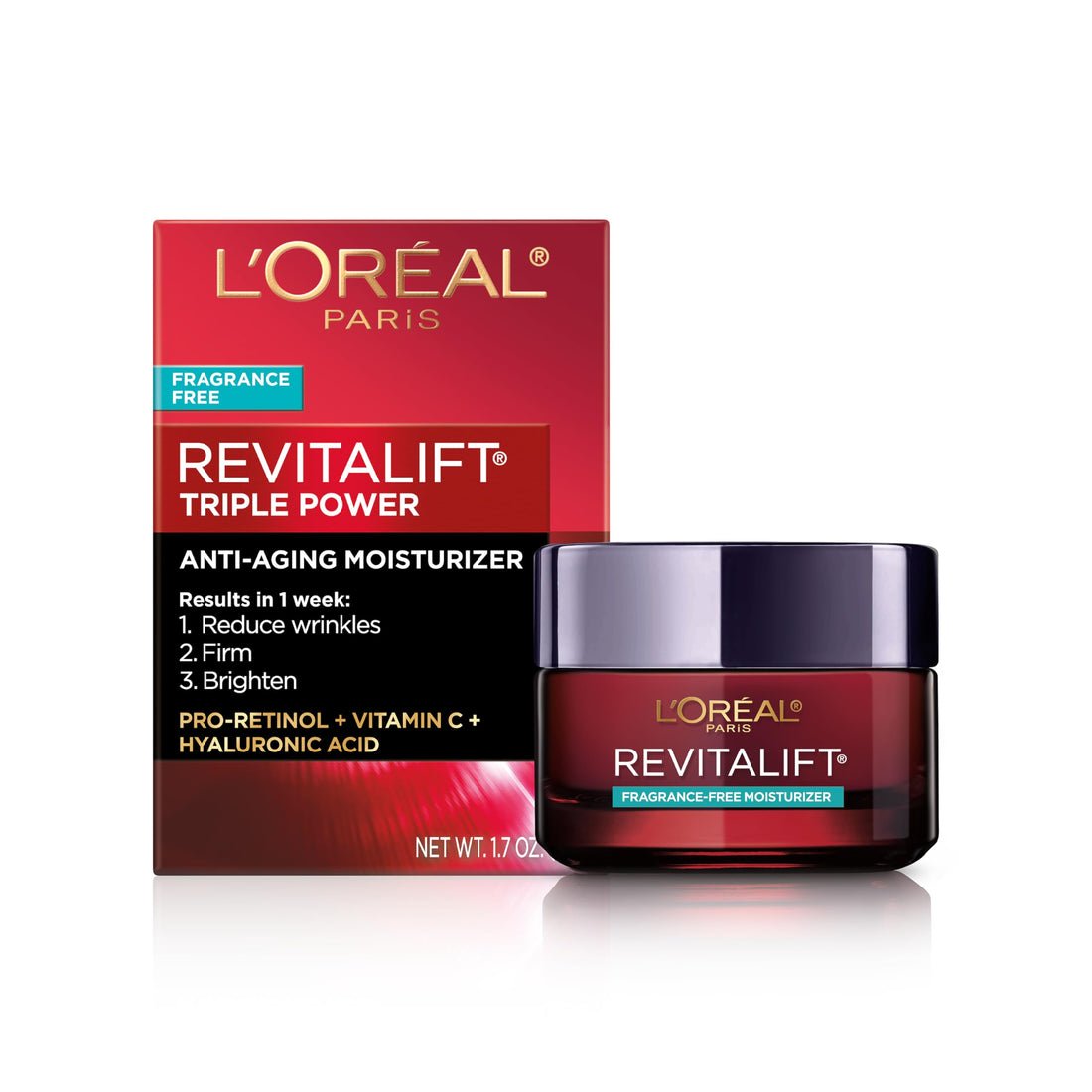 Revitalizing Triple-Action Moisturizer for Deep Wrinkle Reduction and Skin Revival.