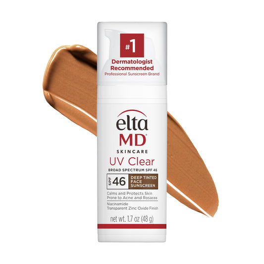 EltaMD UV Clear Tinted Face Sunscreen, Oil- Free Tinted Sunscreen with Zinc Oxide, Dermatologist Recommended Sunscreen, ...