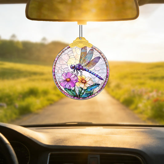 Handmade Dragonfly Crystal Decor