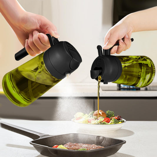 Dark Glass Oil Sprayer for Kitchen Cooking Essentials Accessory Tool