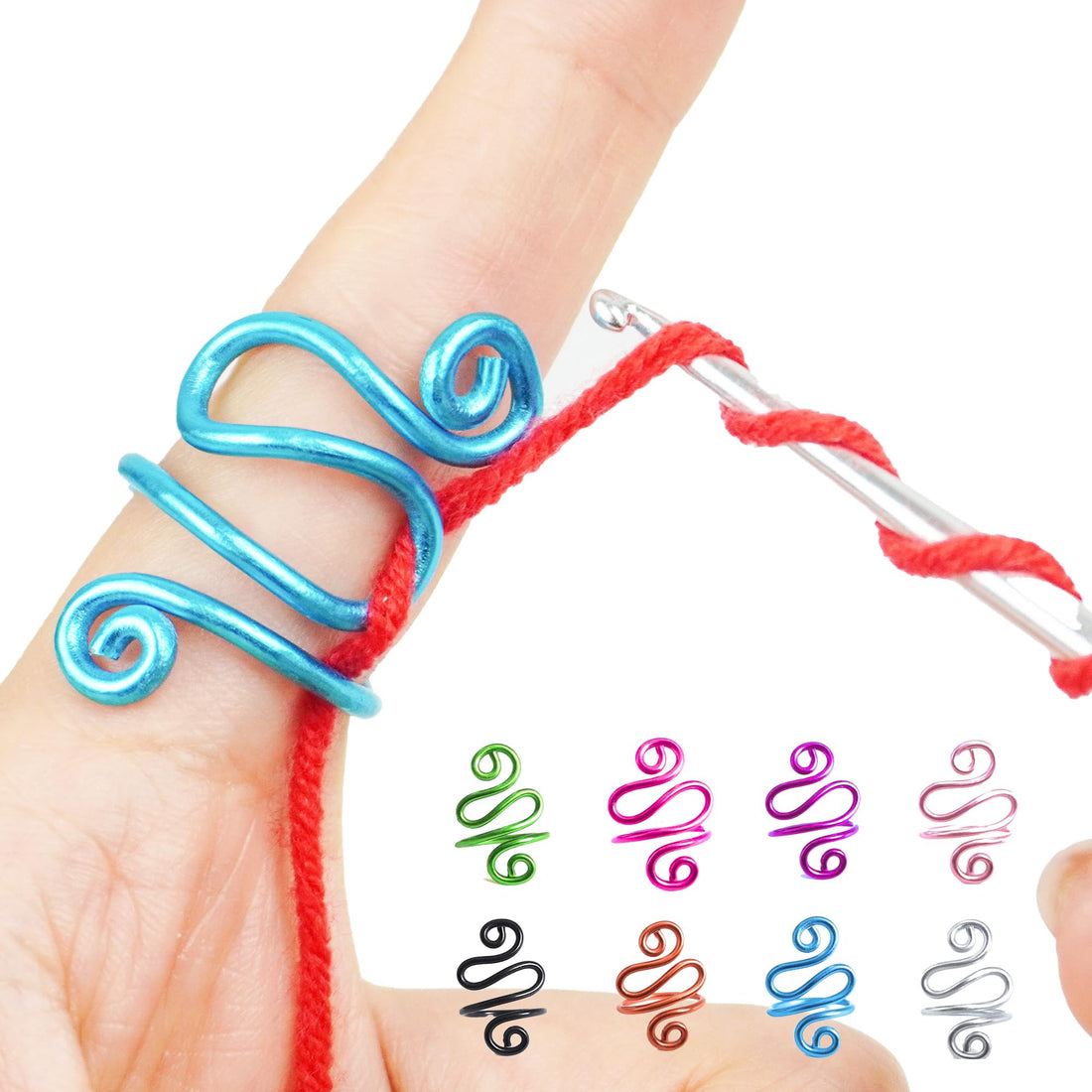 Crochet Tension Ring for Crocheters - Handy Yarn Ring Gift for Knitters