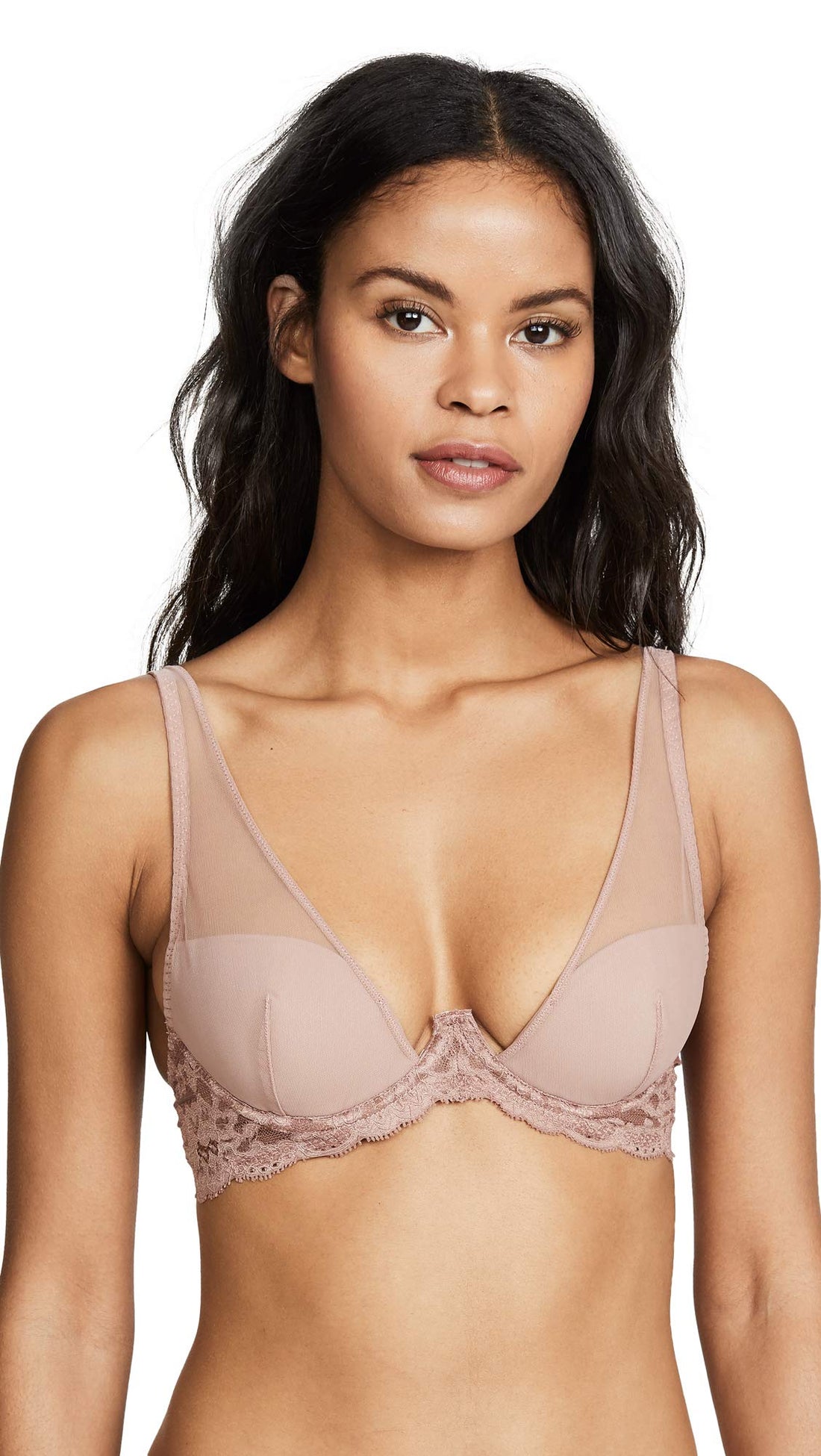 River of Seduction: Fleur du Mal's Sultry Sheer Bra Revelation