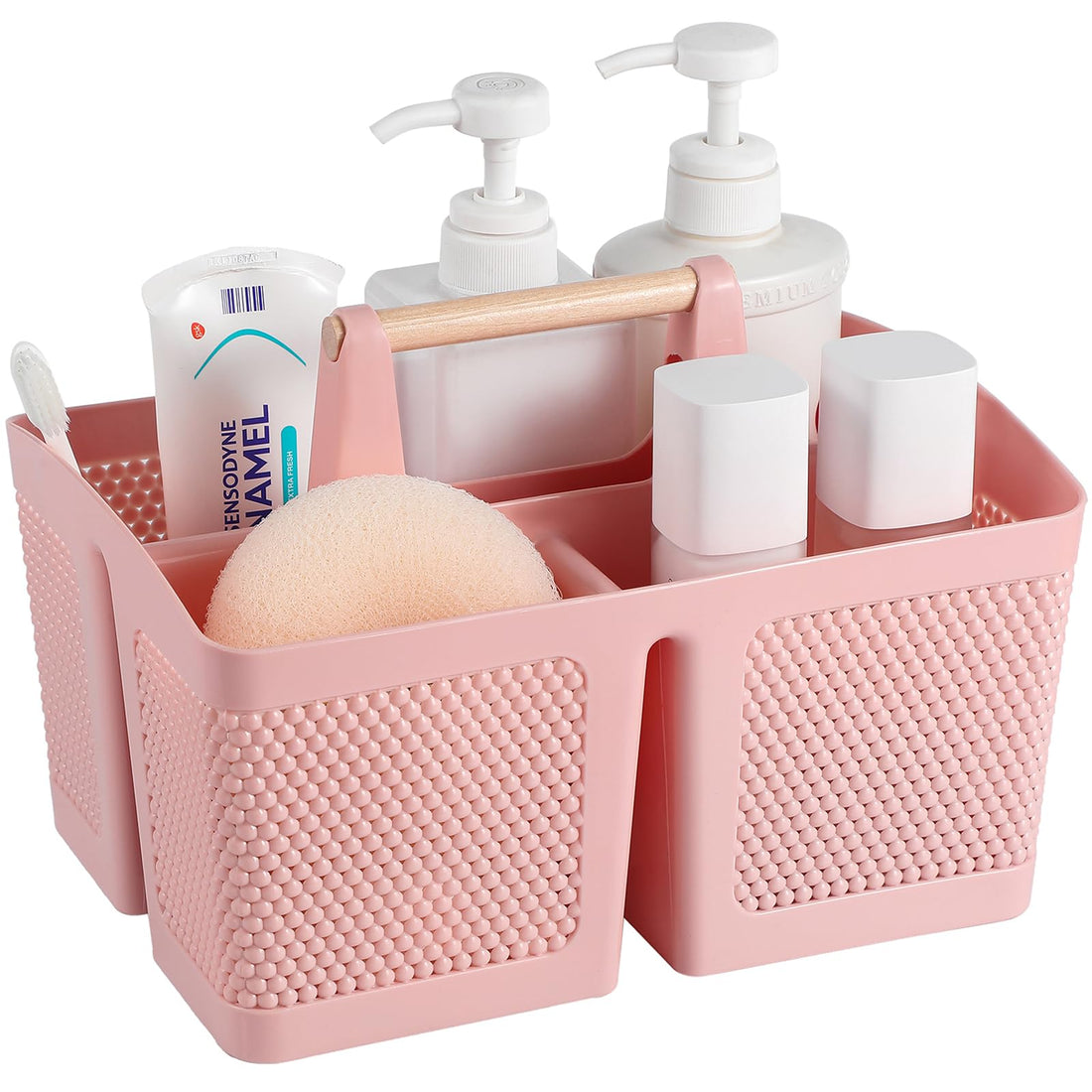 Portable Shower Caddy Basket with Handle - Cleaning Organizer Storage Tote