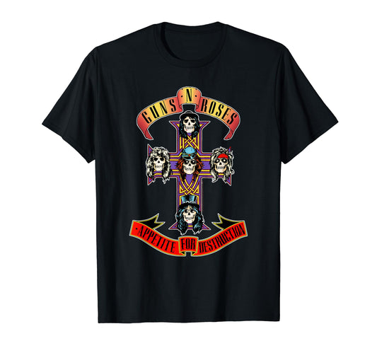 Guns N' Roses Official Cross T-Shirt.