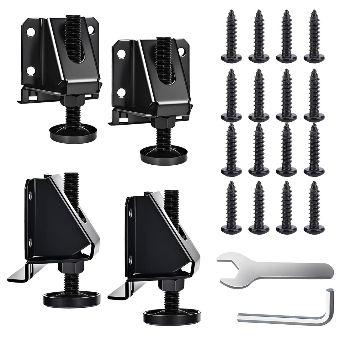 Heavy Duty Leveling Feet for Furniture with Adjustable Height Adjustment.