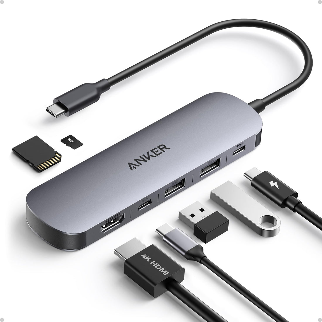 Anker 7-in-1 USB C Hub Multi-Port Adapter for Laptop