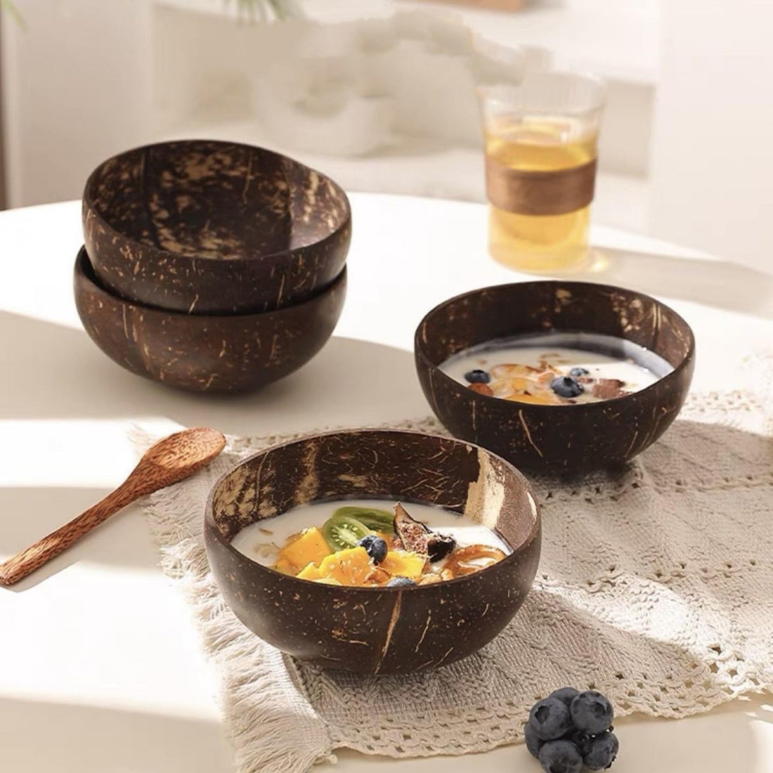 Natural Coconut Kitchen Bowls for Hot