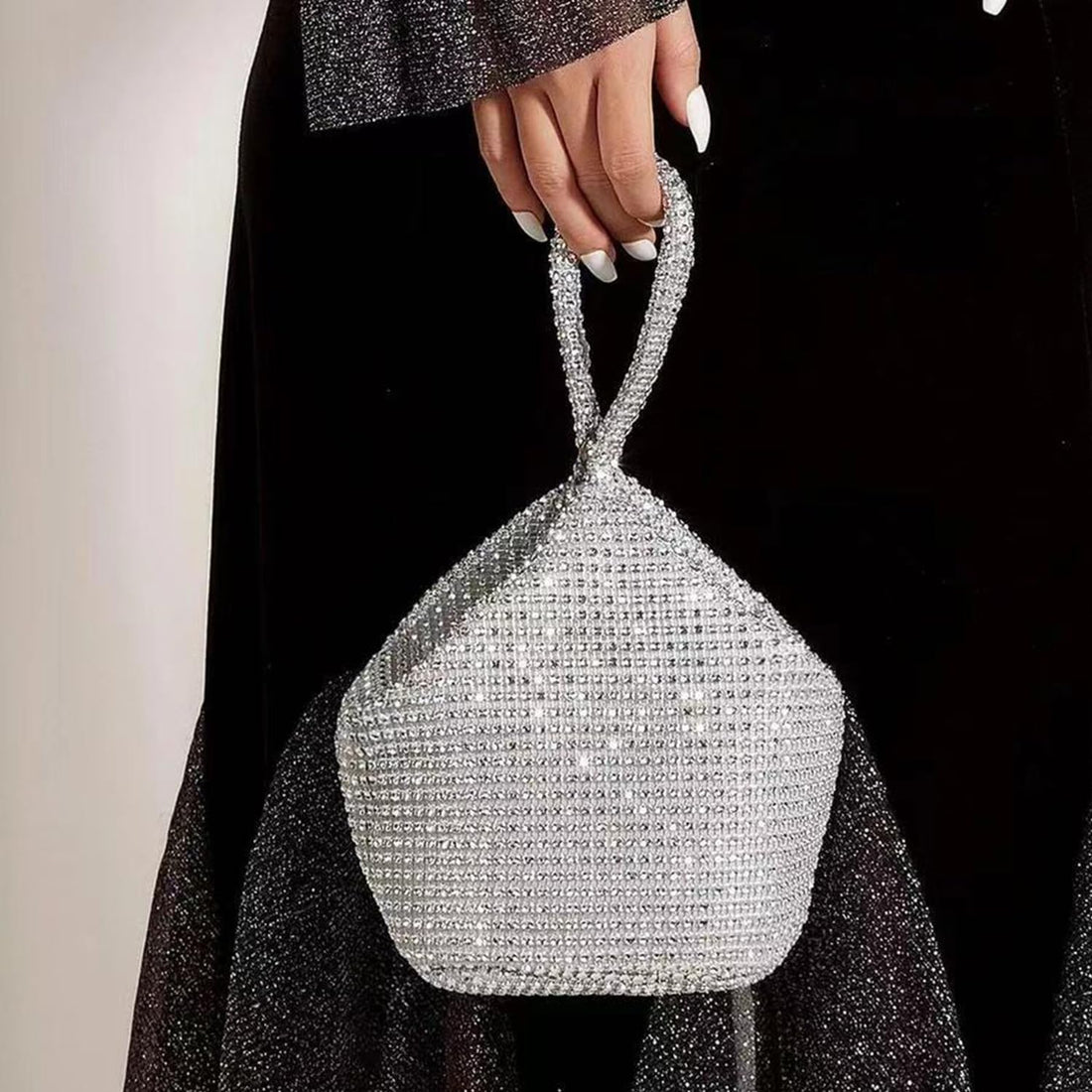 Sparkly Evening Clutch for Women's Wedding Party Events Accessory Bag