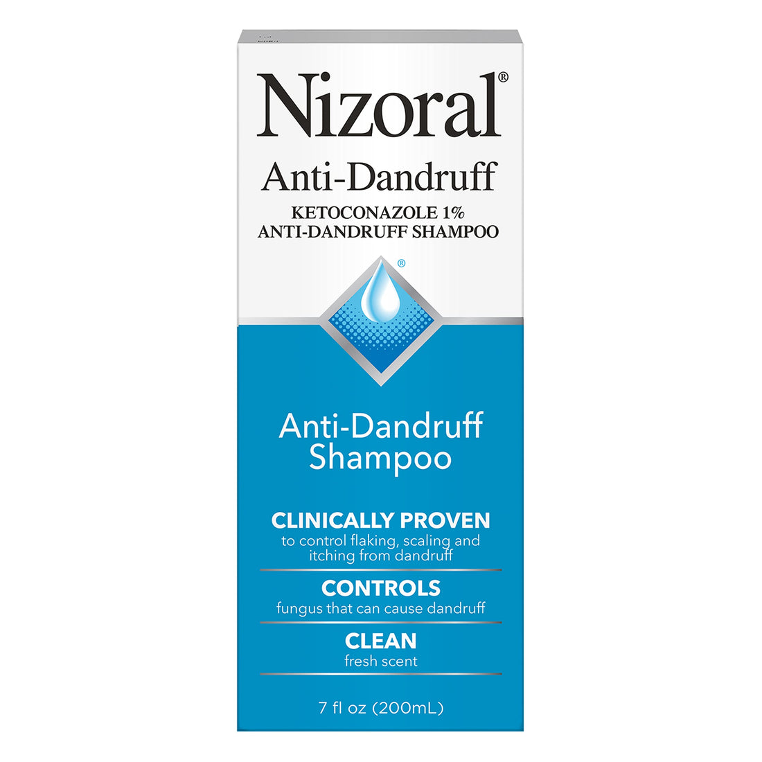 Nizoral Anti-Dandruff Shampoo with 1% Ketoconazole, Fresh Scent, 7 Fl Oz.