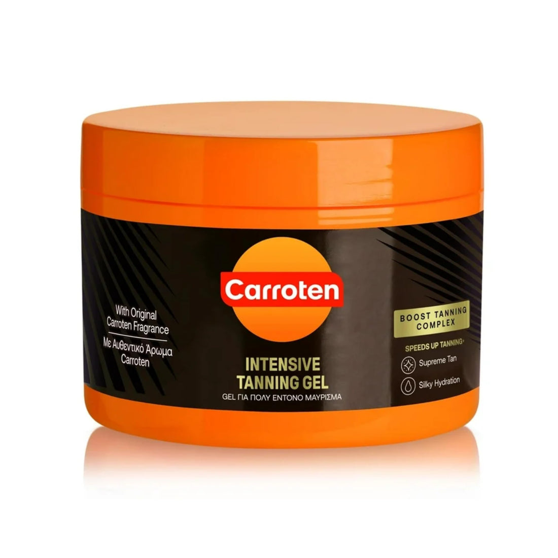 Tanning Tango: Carrot-Infused Coconut Oil Gel for Vibrant, Water-Resistant Glow.