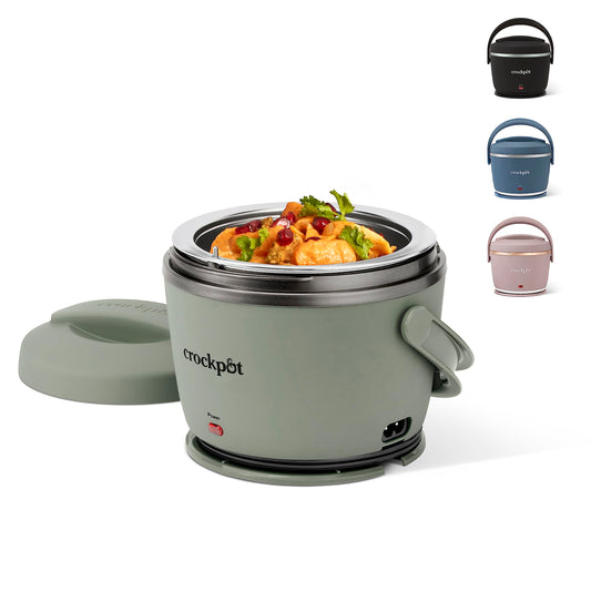 Portable Crock-Pot Lunch Box for Traveling with Food Warmer Function.