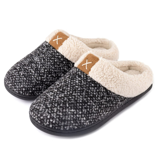 Comfortable Indulgent Indoor Slippers for Women with Memory Foam Cushioning.