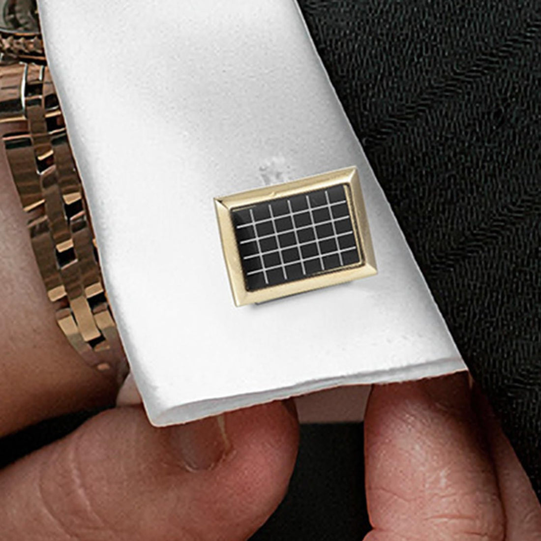 These Geometric Cufflinks Elevate Any Suit Instantly