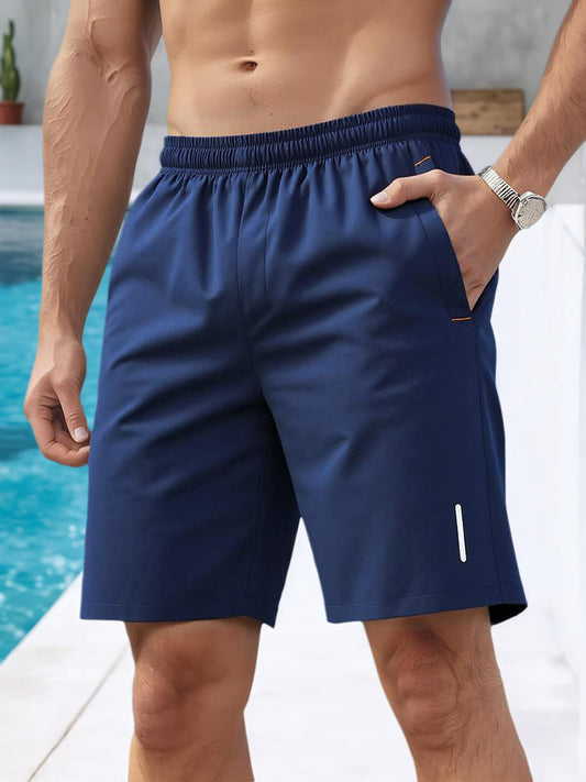 Navy Blue Gym Shorts for Men