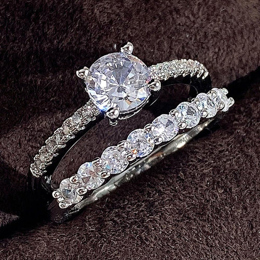 Cubic Zirconia Wedding Sets for Women