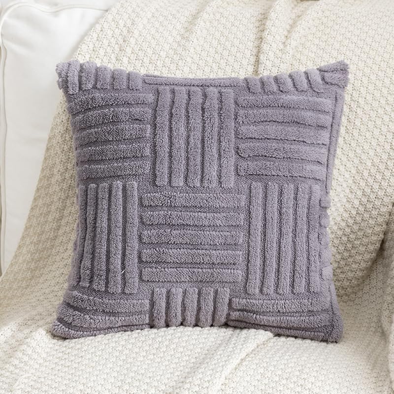 Boho Striped Throw Pillow Covers for Living Room Decor