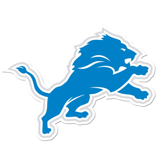 NFL Siskiyou Sports Fan Shop Detroit Lions Auto Decal 8 inch sheet Team Color.