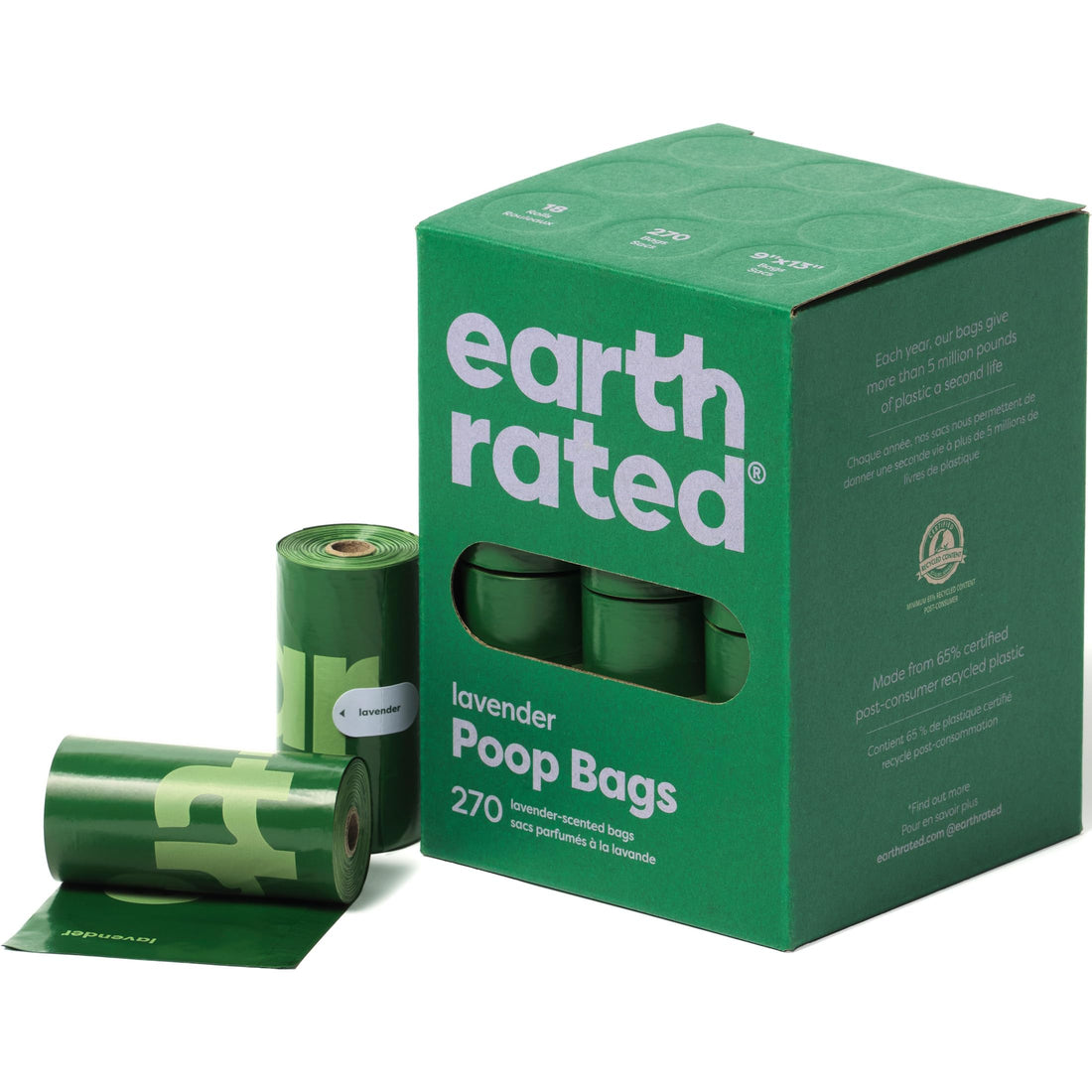 Earth Rated Dog Poop Bags, Guaranteed Leak Proof and Extra Thick Waste Bag Refill Rolls For Dogs, ...