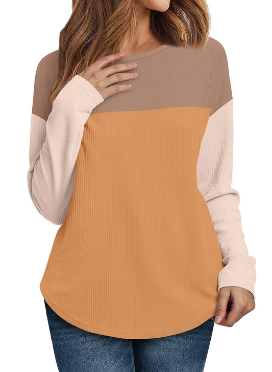 Women's Fashion Top Blouse Knit Sweater Tunic Outfit Tops Clothing.