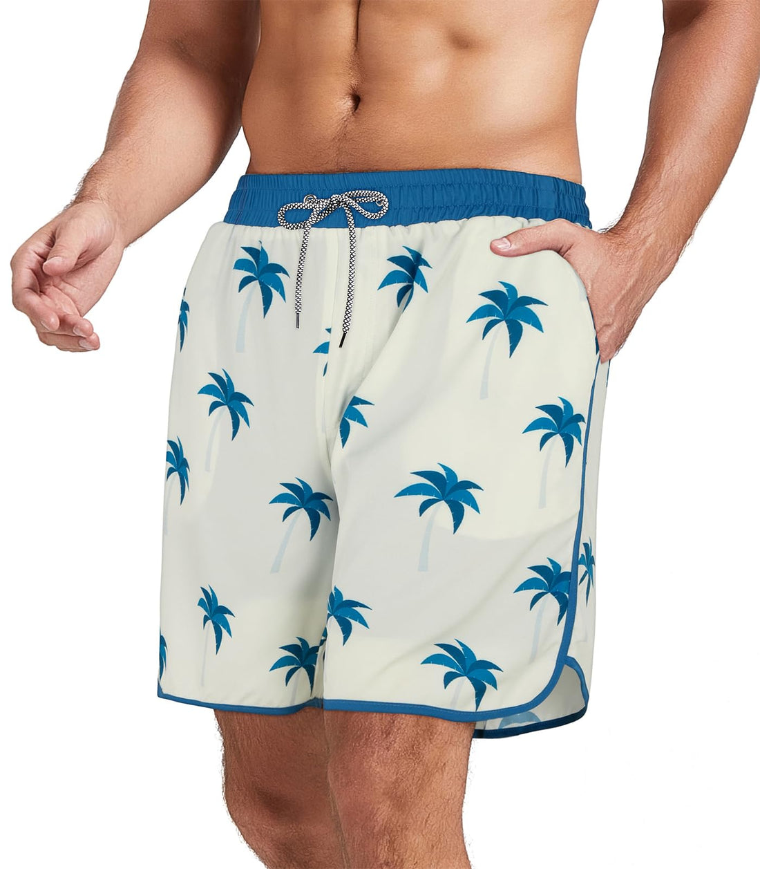 Mens Swimwear Essentials Quick dry athletic swim trunks for men outdoor activities.