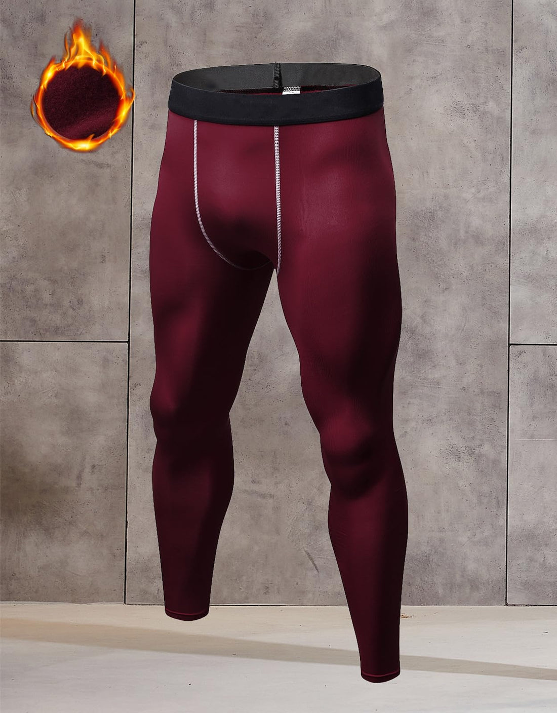 Thermal Fleece Lined Leggings for Men