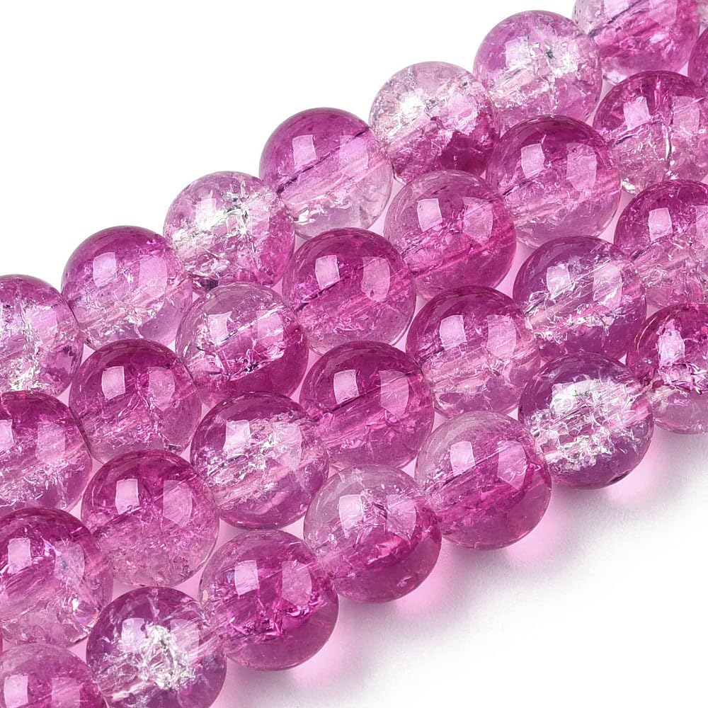 Crackle Glass Beads for Jewelry Making