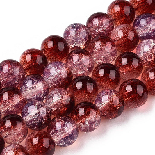 Crackle Glass Beads for Jewelry Making