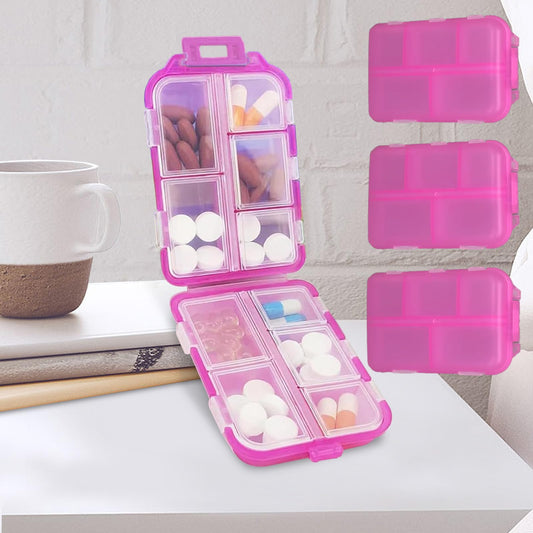 Travel Pill Organizer with Multiple Compartments