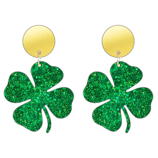 Shamrock and Clover Inspired Earrings for Women's Irish Fashion Accessories.