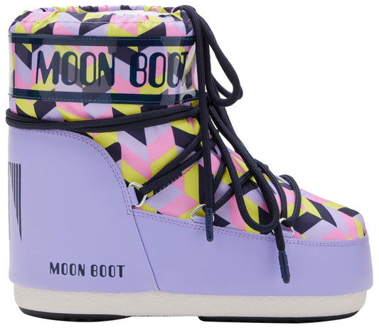 Moon Boot, Icon Low Optical Insulated Slip On Unisex Snow Boots.