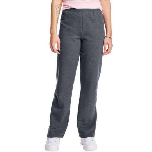 Hanes Women's EcoSmart Fleece Petite Sweatpants, Open Bottom Sweatpants, Regular ⁘ Petite Sizes.