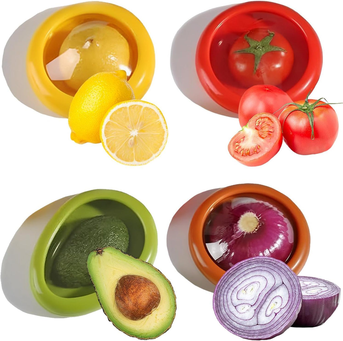 Silicone Fruit Storage Box,Fruit And Vegetable Anti-Oxidation Storage Box,Silicone Fruit and Vegetable Storage ...