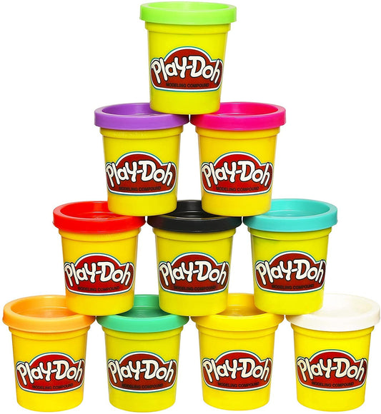 Play-Doh Modeling Compound 10-Pack Case of Assorted Colors, Non-Toxic 2 oz.