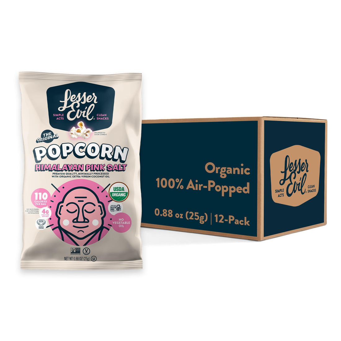 LesserEvil Himalayan Pink Salt Organic Popcorn Review