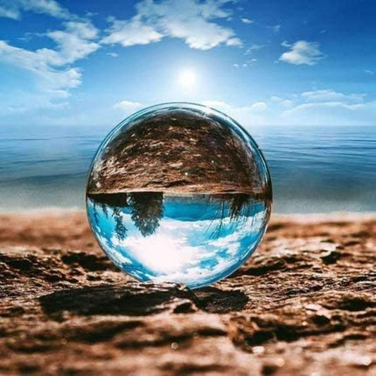 Transparent Decorative Sphere for Photography, Meditation