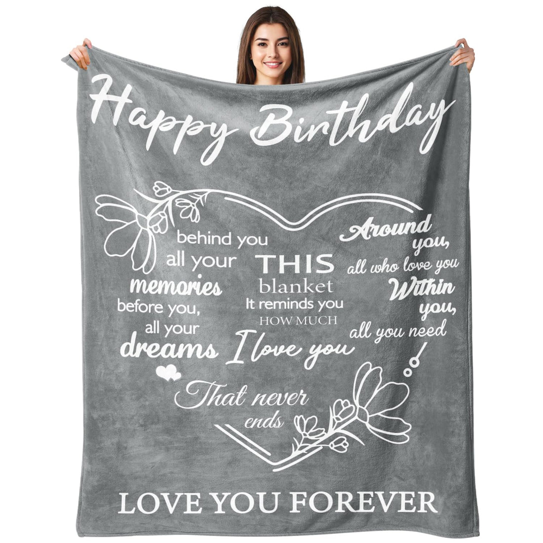 Birthday Gifts for Men Women - Happy Birthday Decorations Blanket - Men Gifts for Birthday Unique ...