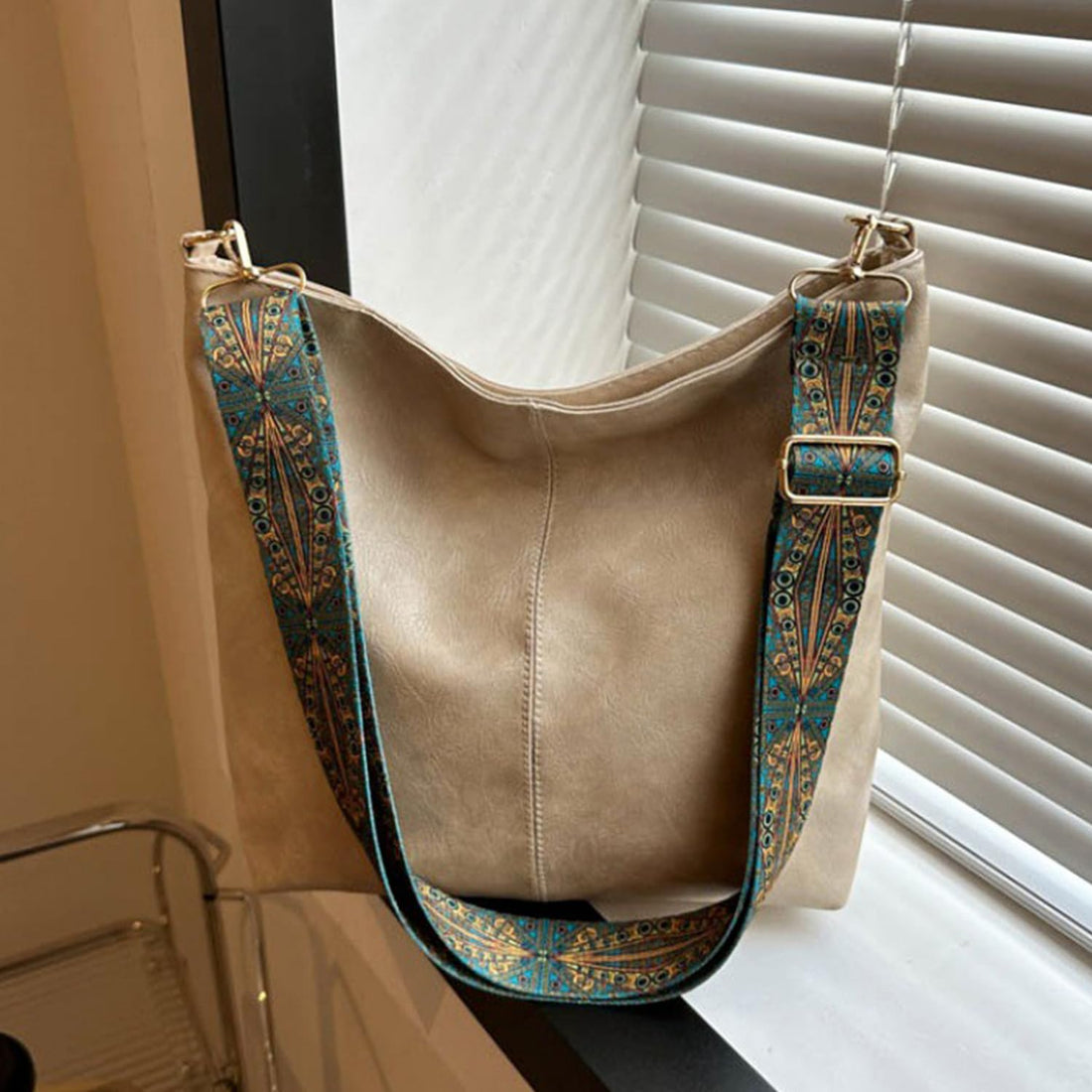 Khaki Tote Bag for Women