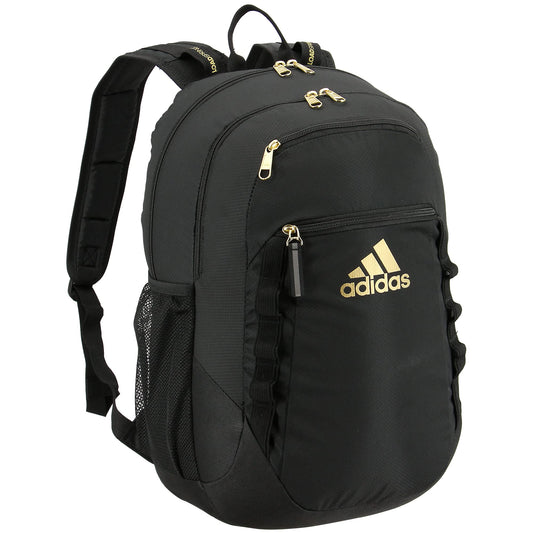 adidas Excel 6 Backpack, Black/Gold Metallic, One Size.