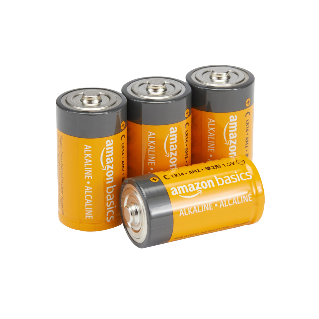 Amazon Basics C Cell Alkaline Batteries 4-Pack