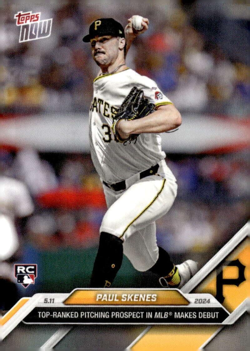 PAUL SKENES RC 2024 Topps NOW #179 ROOKIE Pirates NM-MT MLB Debut Top-Ranked PR:24463.