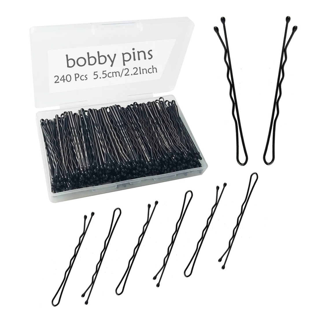 Comprehensive Set of 2. 2-Inch Black Bobby Pins for Hair Styling