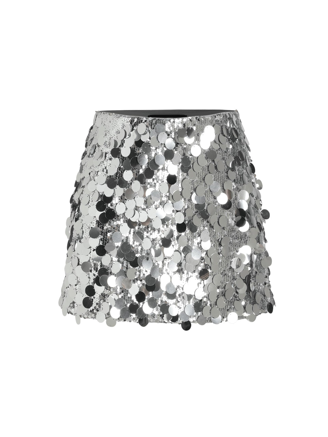 CIDER Sequin Mid Waist Mini Skirt