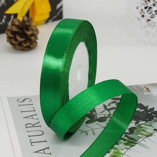 Emerald Green Satin Ribbon for Gift Wrapping