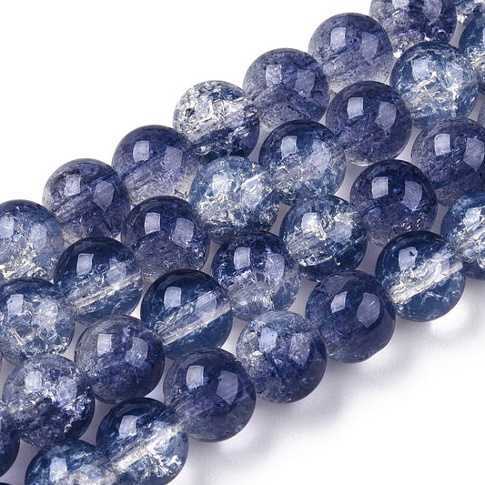 Crackle Glass Beads for Jewelry Making