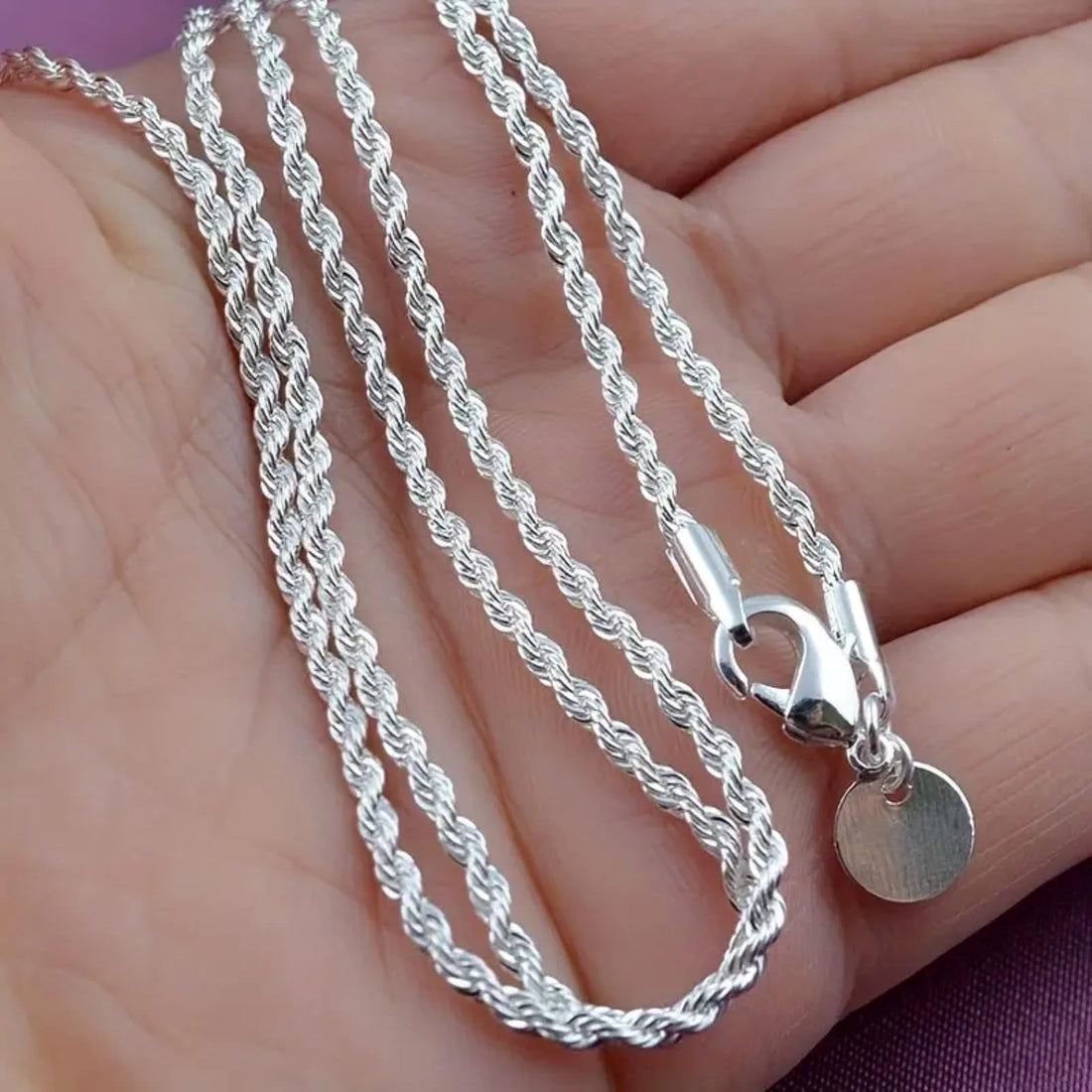 Elegant Twist Chain Necklace for Women and Men in Multiple Lengths