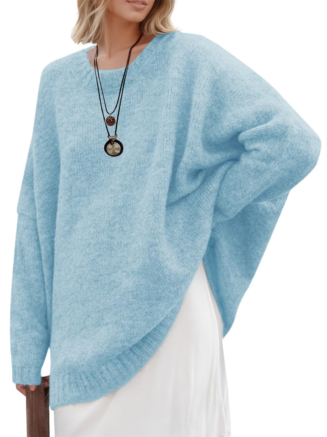Oversized Crew Neck Sweaters for Women