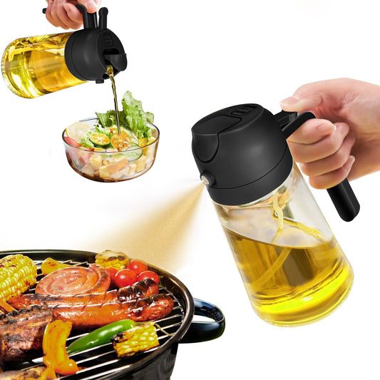 Premium 2-in-1 Olive Oil Dispenser Bottle for Kitchen Cooking